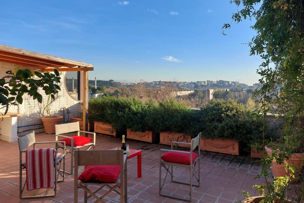 Beautiful Loft In Ponte Milvio With Terrace Apartamento Roma Exterior foto