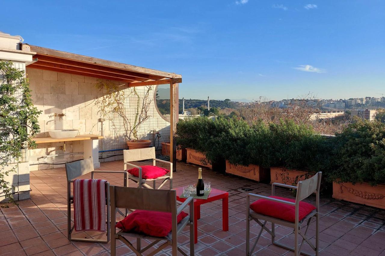 Beautiful Loft In Ponte Milvio With Terrace Apartamento Roma Exterior foto